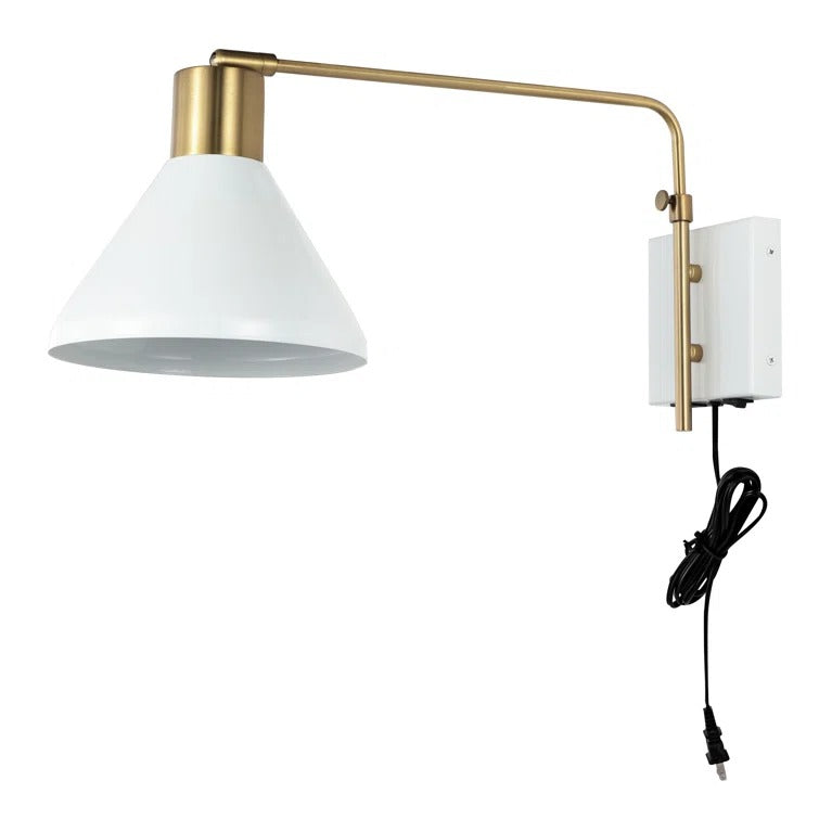 Jahmell Iron Plug-in Armed Sconce