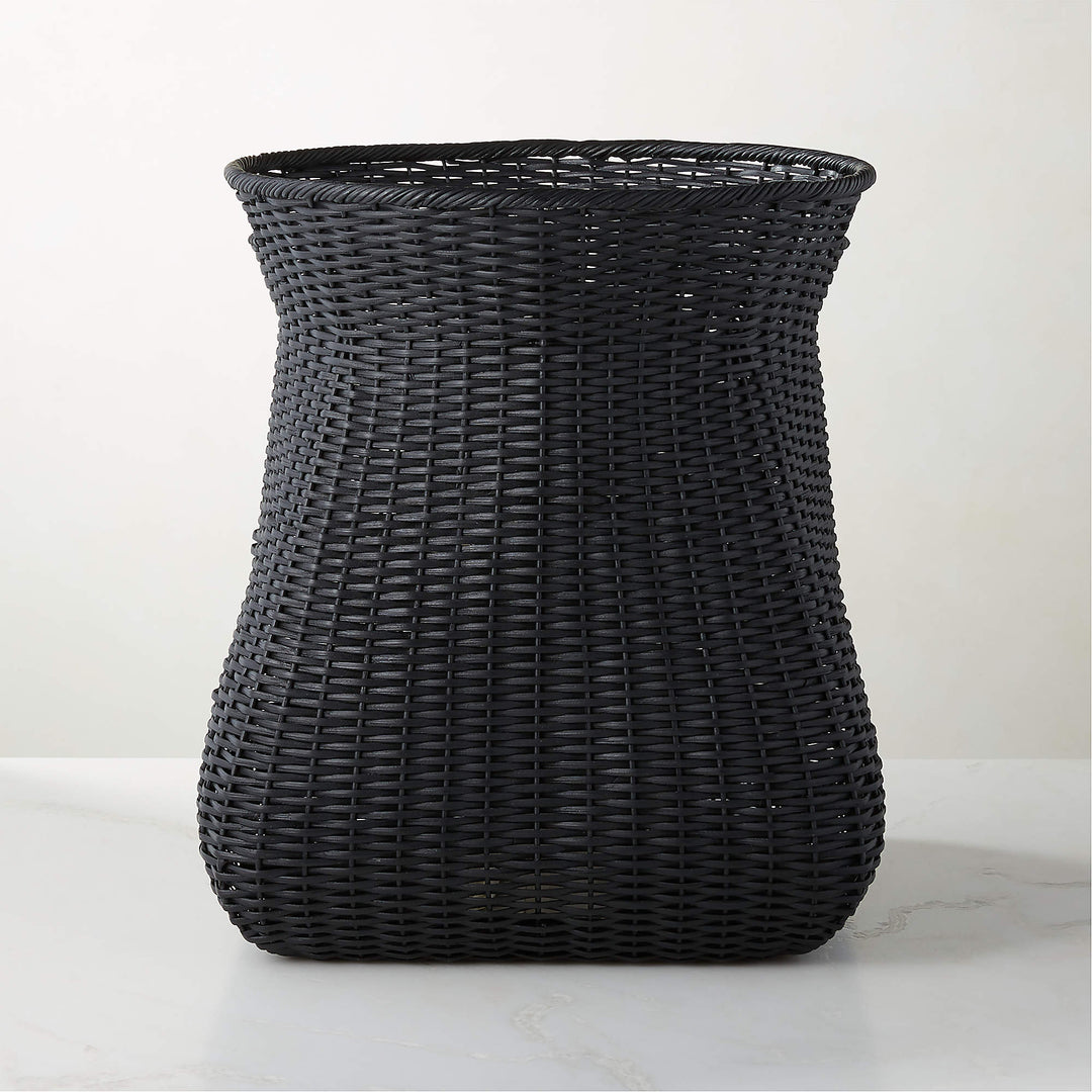 Palmer Black Wicker Storage Basket
