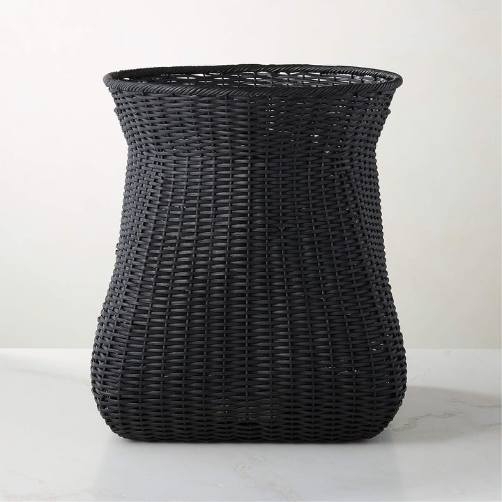 Palmer Black Wicker Storage Basket