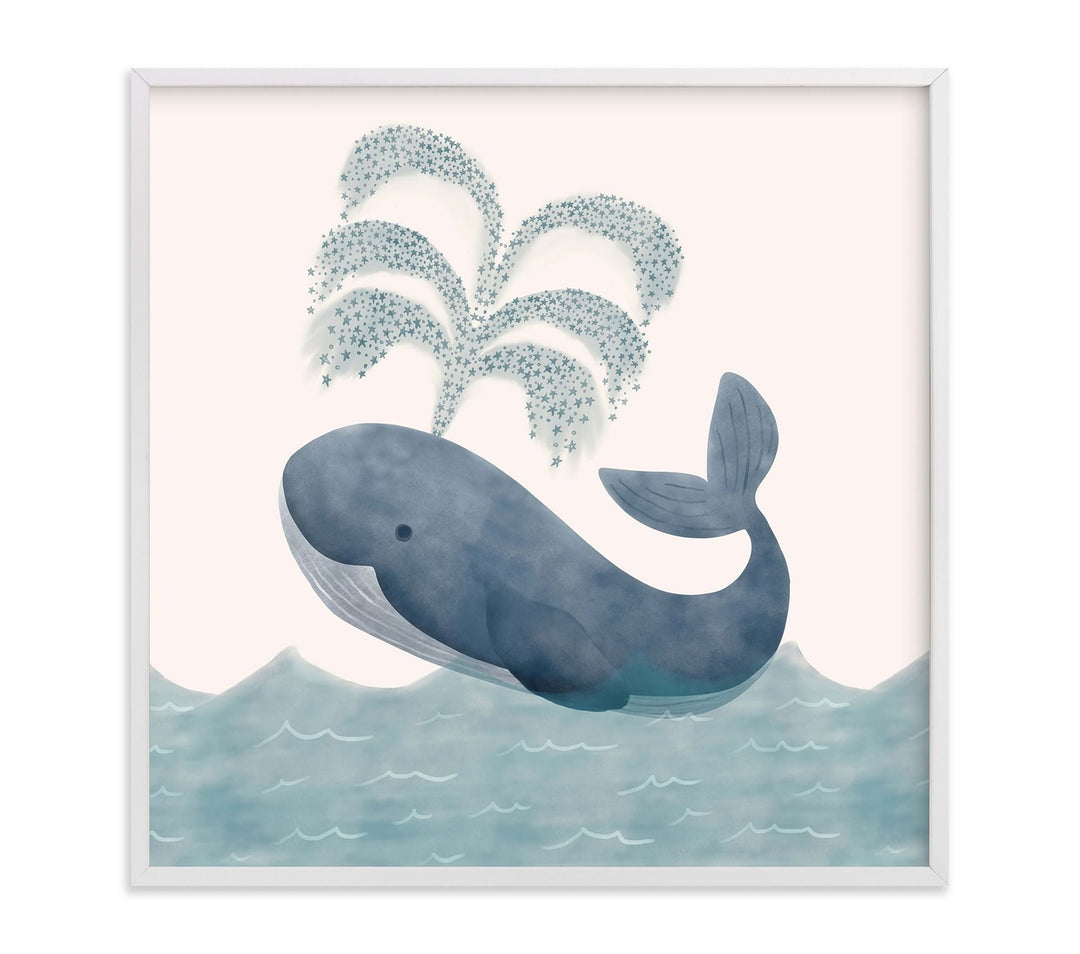 Minted Whale Wall Art