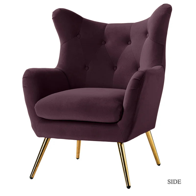 Avianna 29.25" Wide Tufted Polyester Wingback Chair