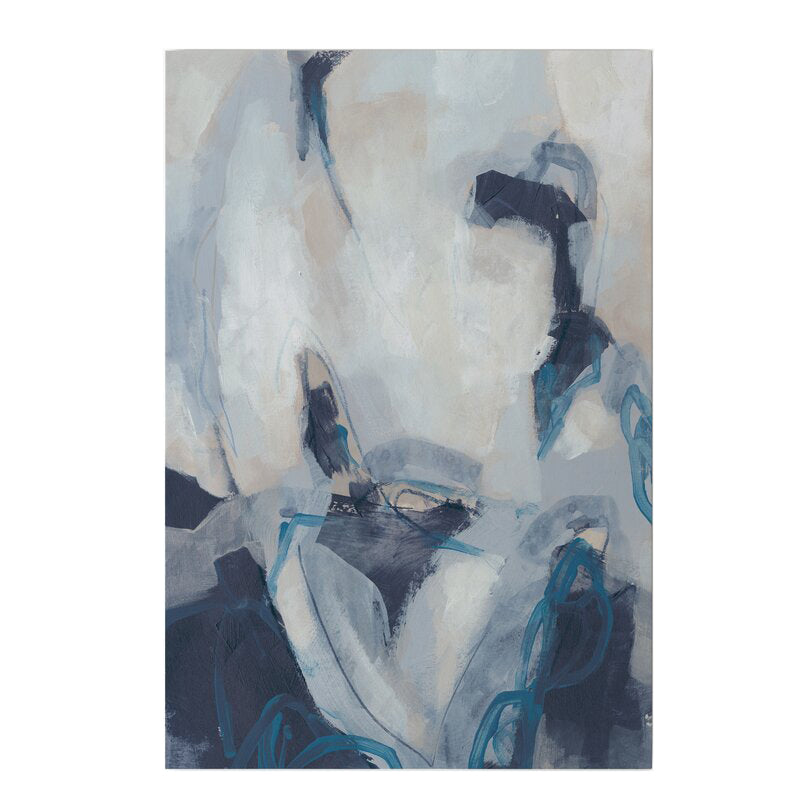 Blue Process Wrapped Canvas Print No Frame-40"x30"