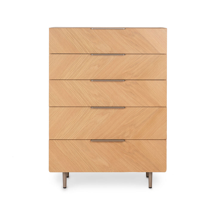 Nera Oak 5 Drawer Chest