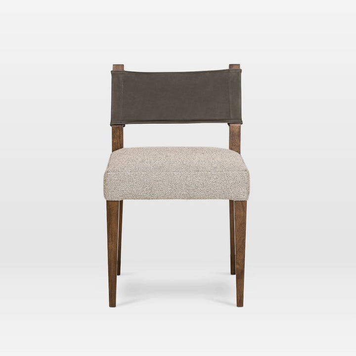 Leather Backed Dining Chair