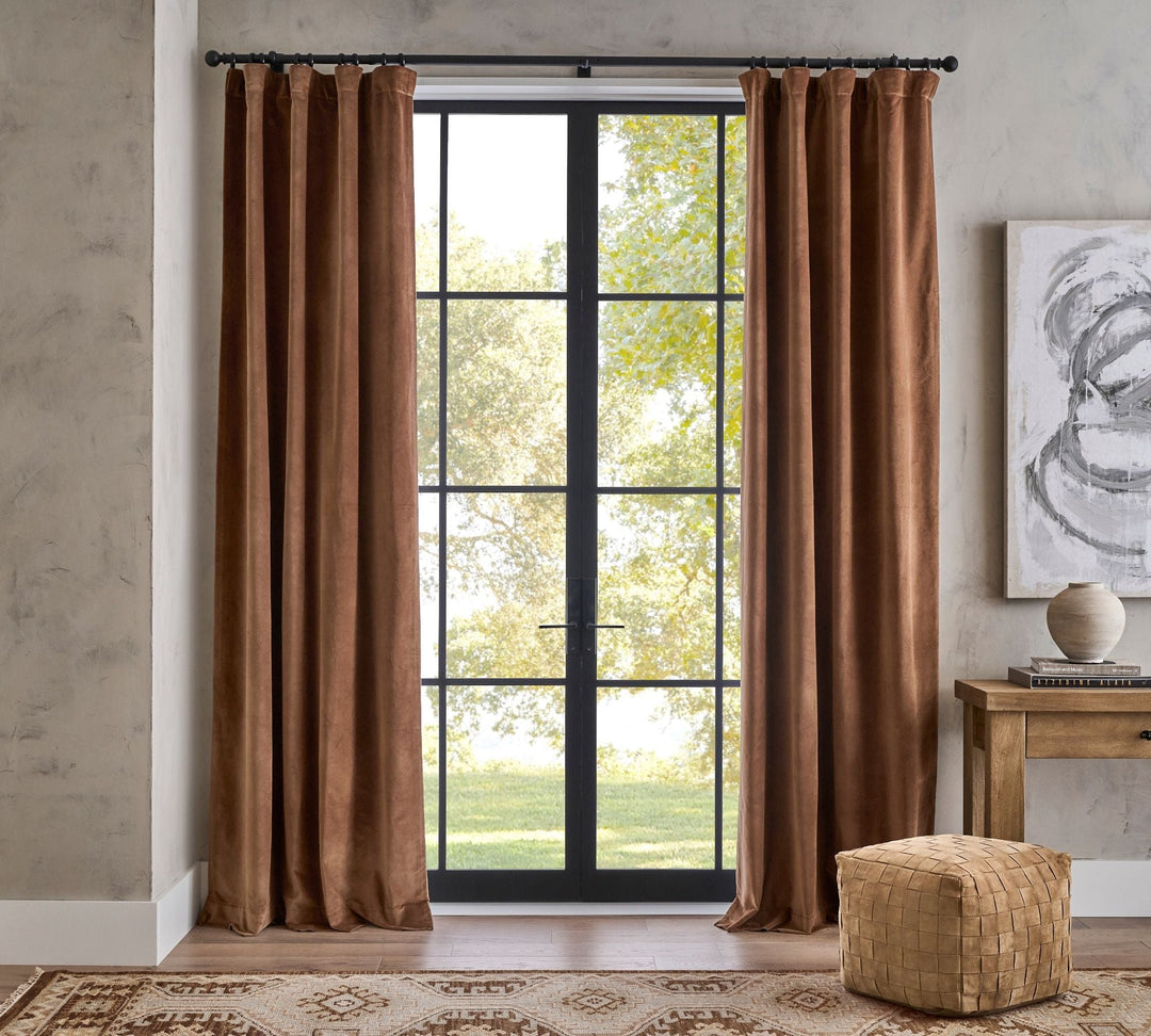 Velvet Twill Blackout Curtain-108"