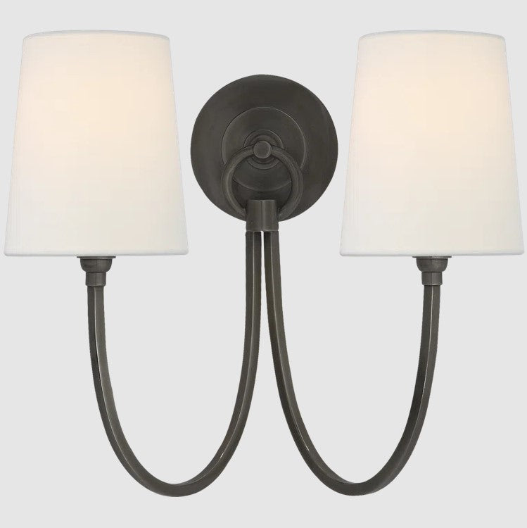 Reed 2 Light Armed Sconce