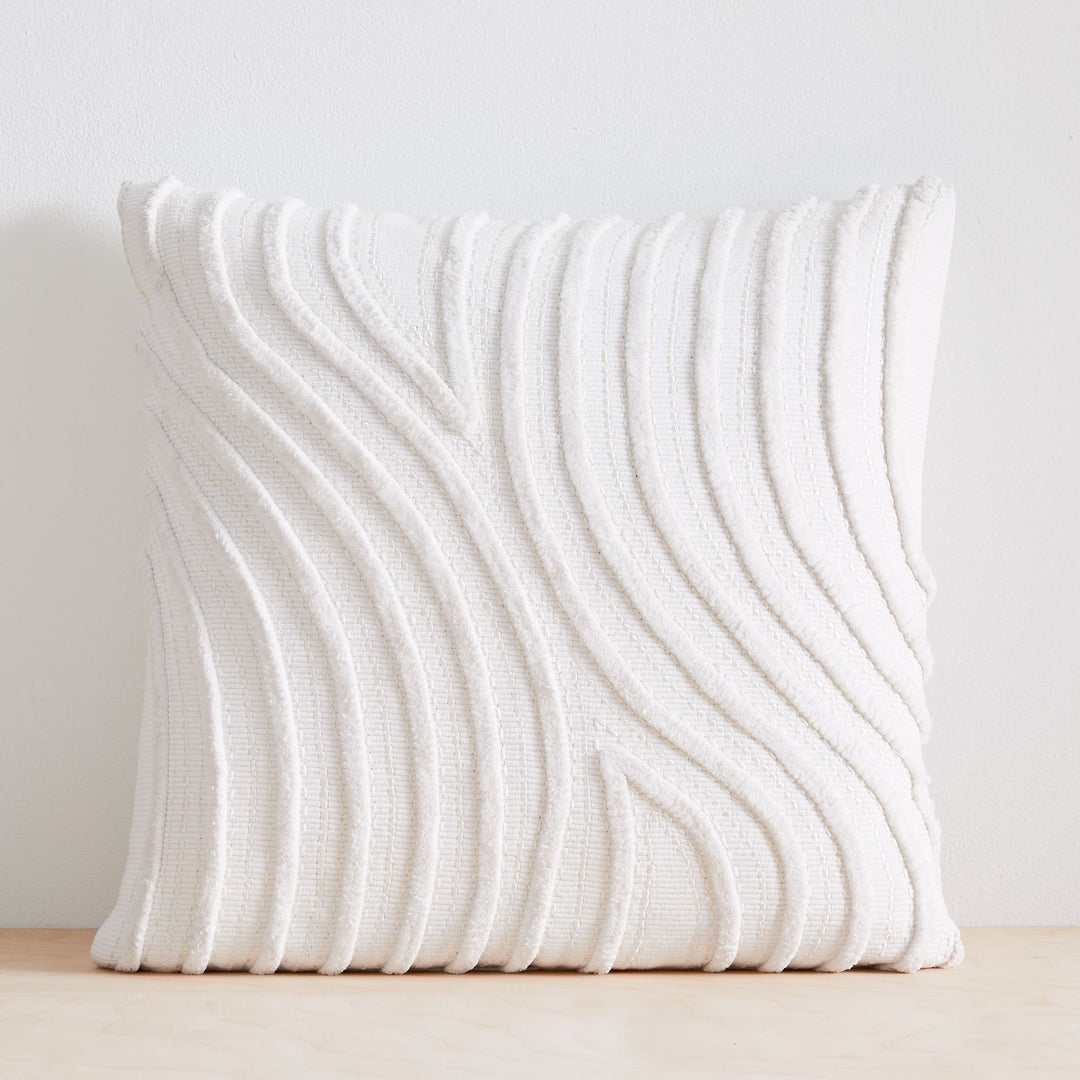 Textured Waves Pillow Cover-18"X18"