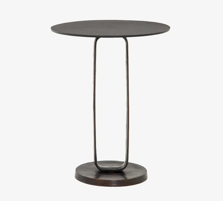 Charlesbourg Round Metal End Table