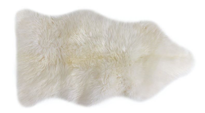 Lanna Ivory Sheepskin Throw-2'X3'