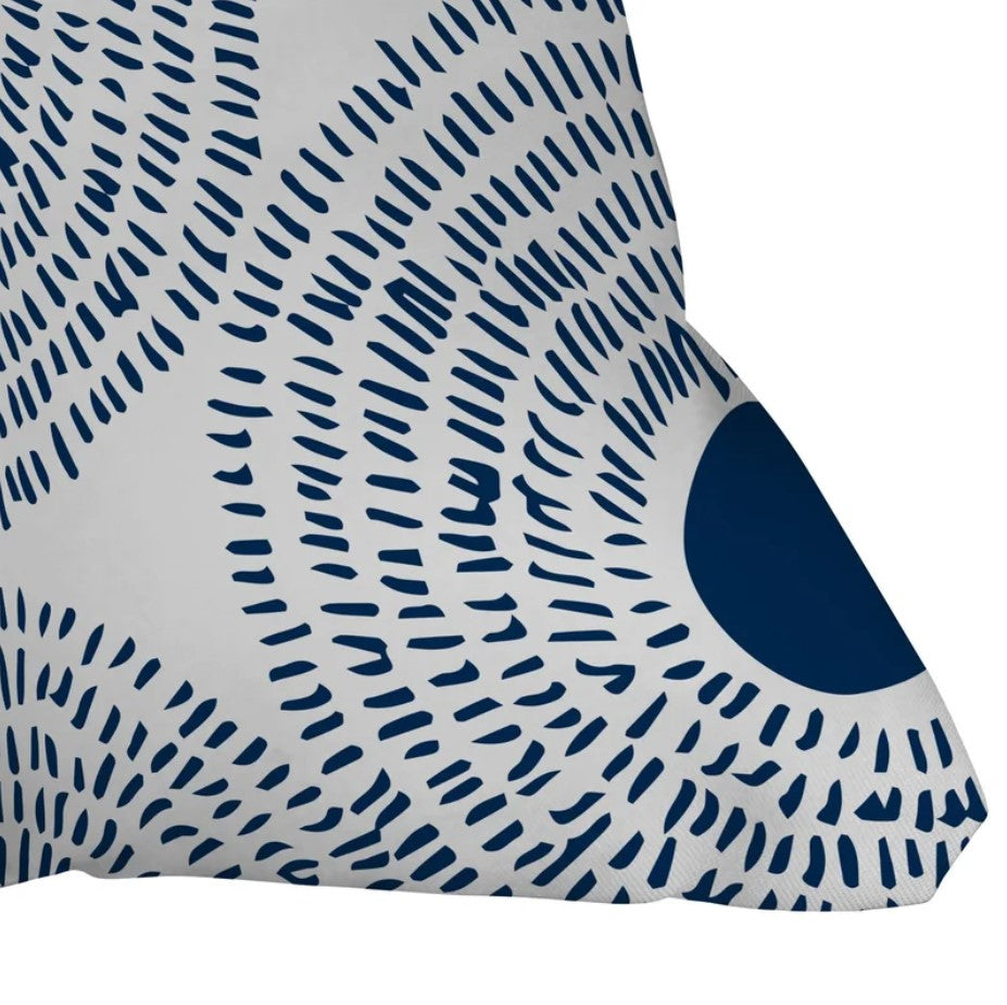 Keeley Circles Outdoor Square Pillow Cover with Insert-18"x18"