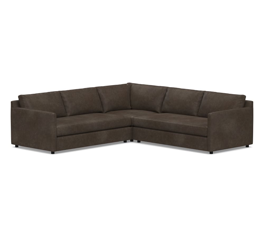 Pacifica Square Arm 3-Piece L-Shaped Sectional
