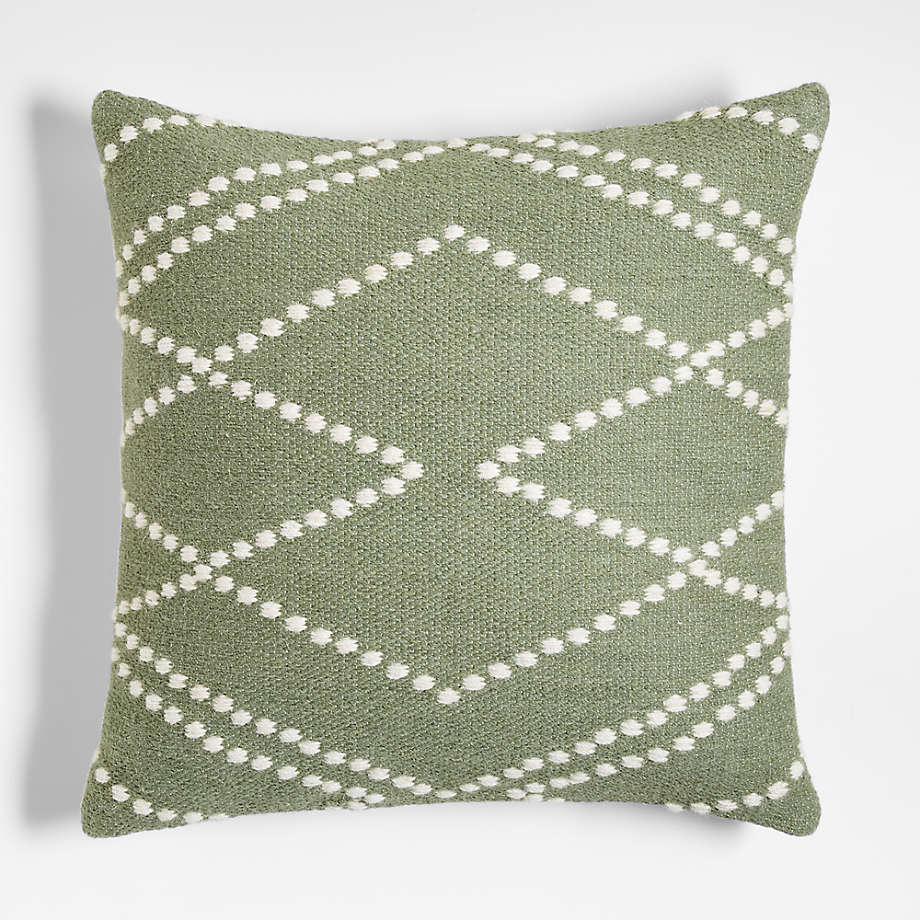 Byzan Sage Kilim Throw Pillow Cover With Insert 23"x23"