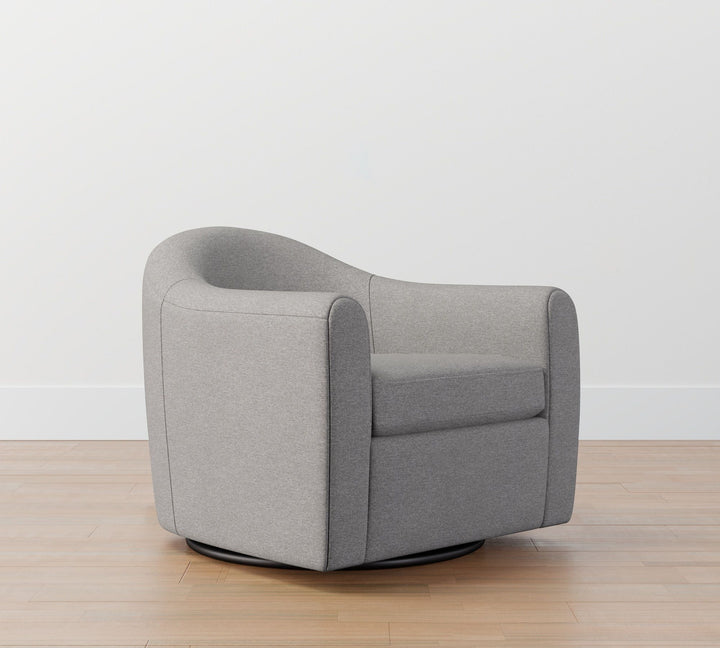 Gideon Upholstered Swivel Armchair