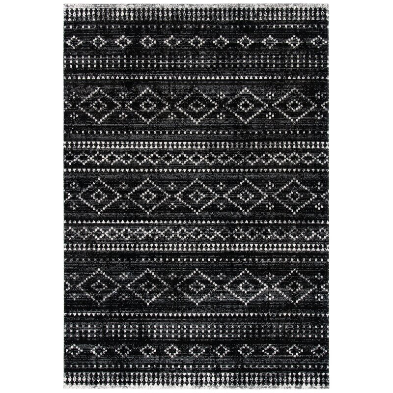 Ragnar Southwestern Gray Black Indoor Outdoor Area Rug