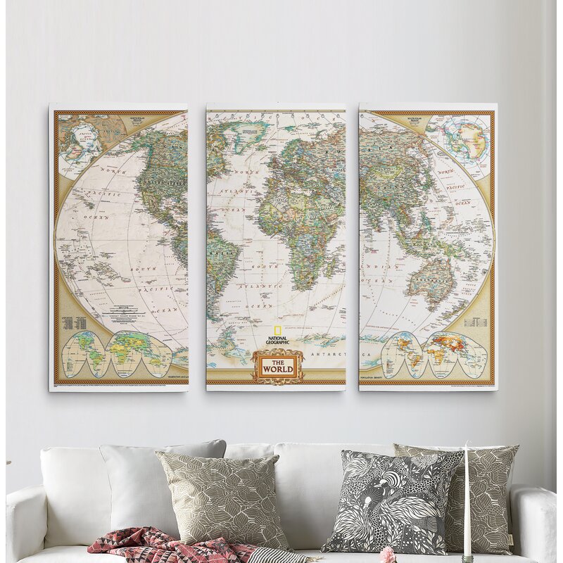 3 Piece Graphic Art on Canvas