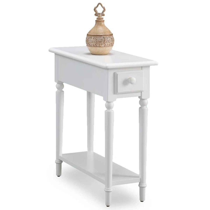 Coastal Solid Wood Narrow Side Table