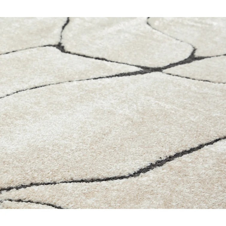 Chevron Ivory Area Rug-8'2"x10'