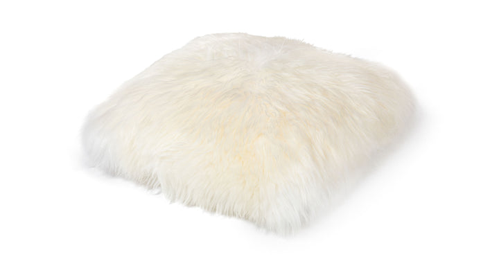 Lanna Ivory Sheepskin Pillow