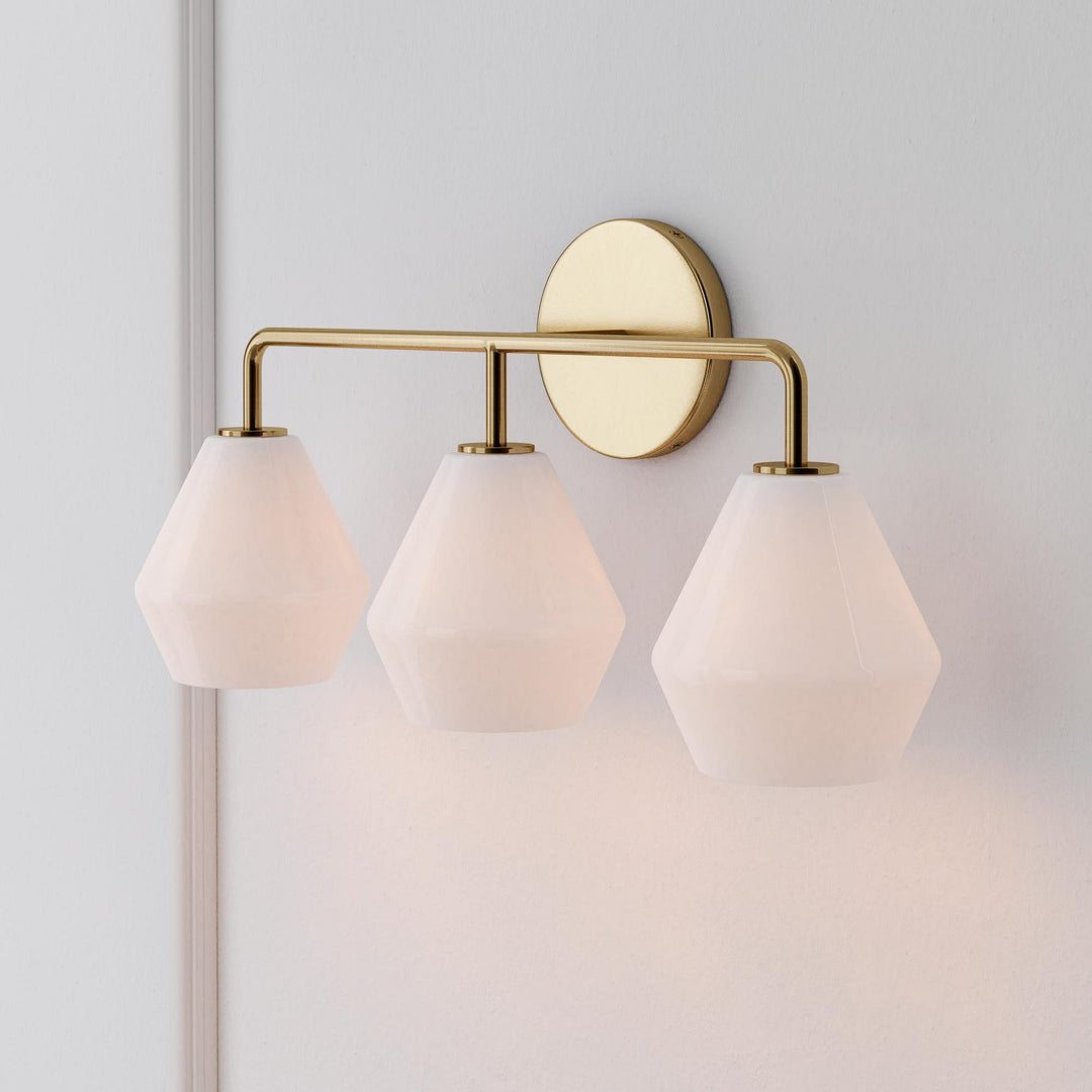 Sculptural 3 Light Geo Sconce
