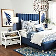 Indigo Fern Leaf Art