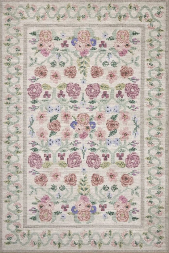Rifle Paper Co x Loloi Rosa Ivory Area Rug