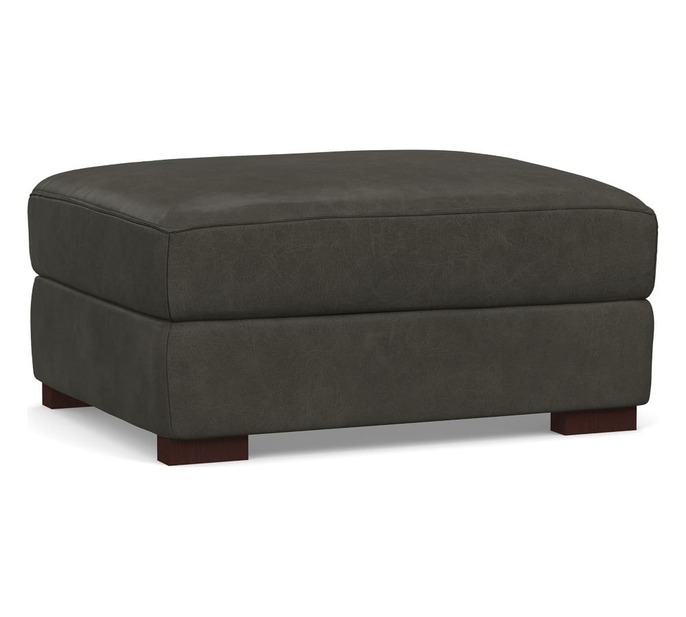 Turner Leather Ottoman