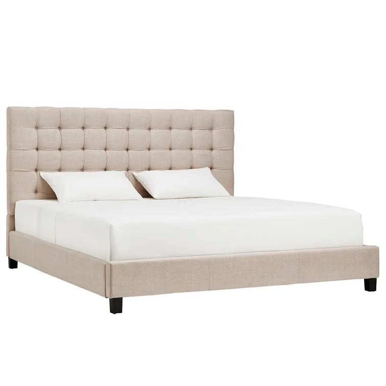 Trevoux Tufted Upholstered Low Profile Platform Bed