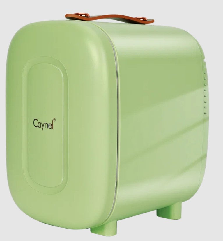 Caynel 5L Portable Retro Mini Fridge 6-can Mini Refrigerator