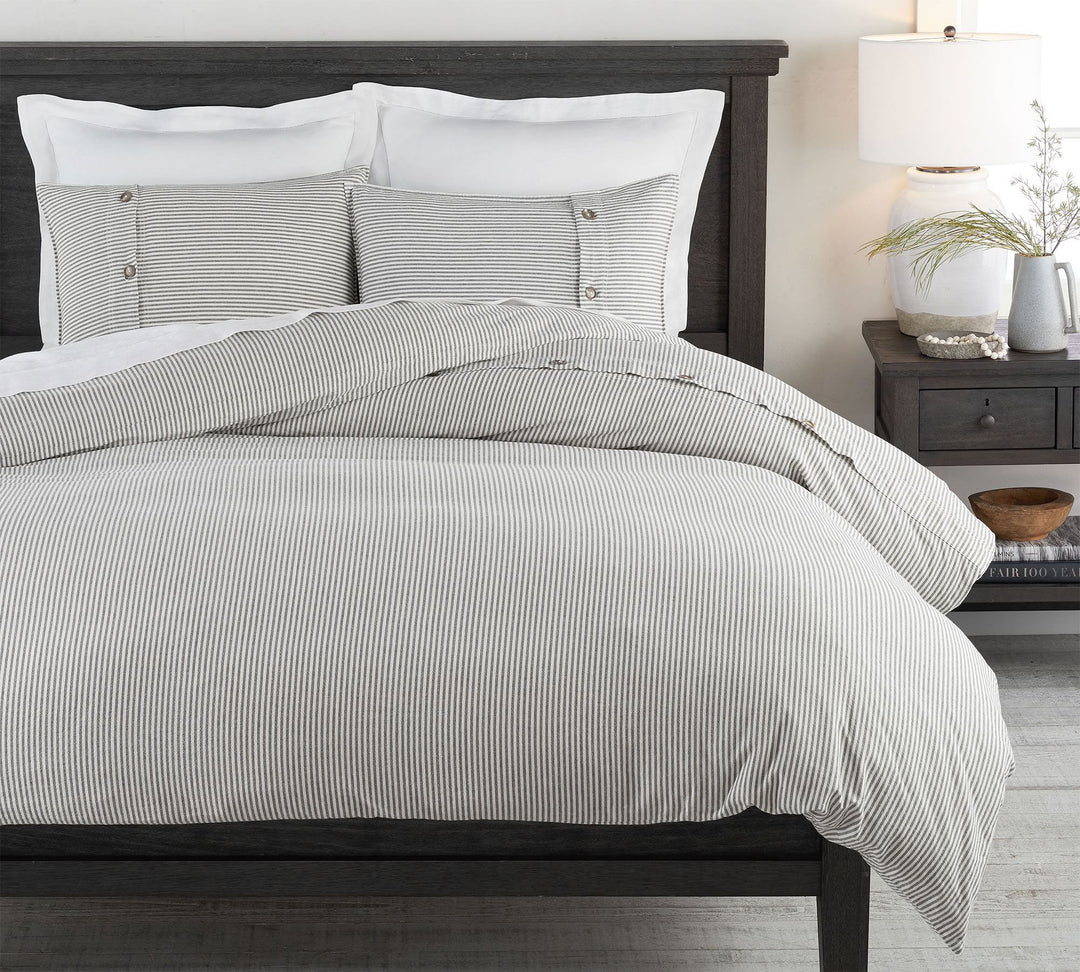 Wheaton Striped Linen Cotton Duvet-King