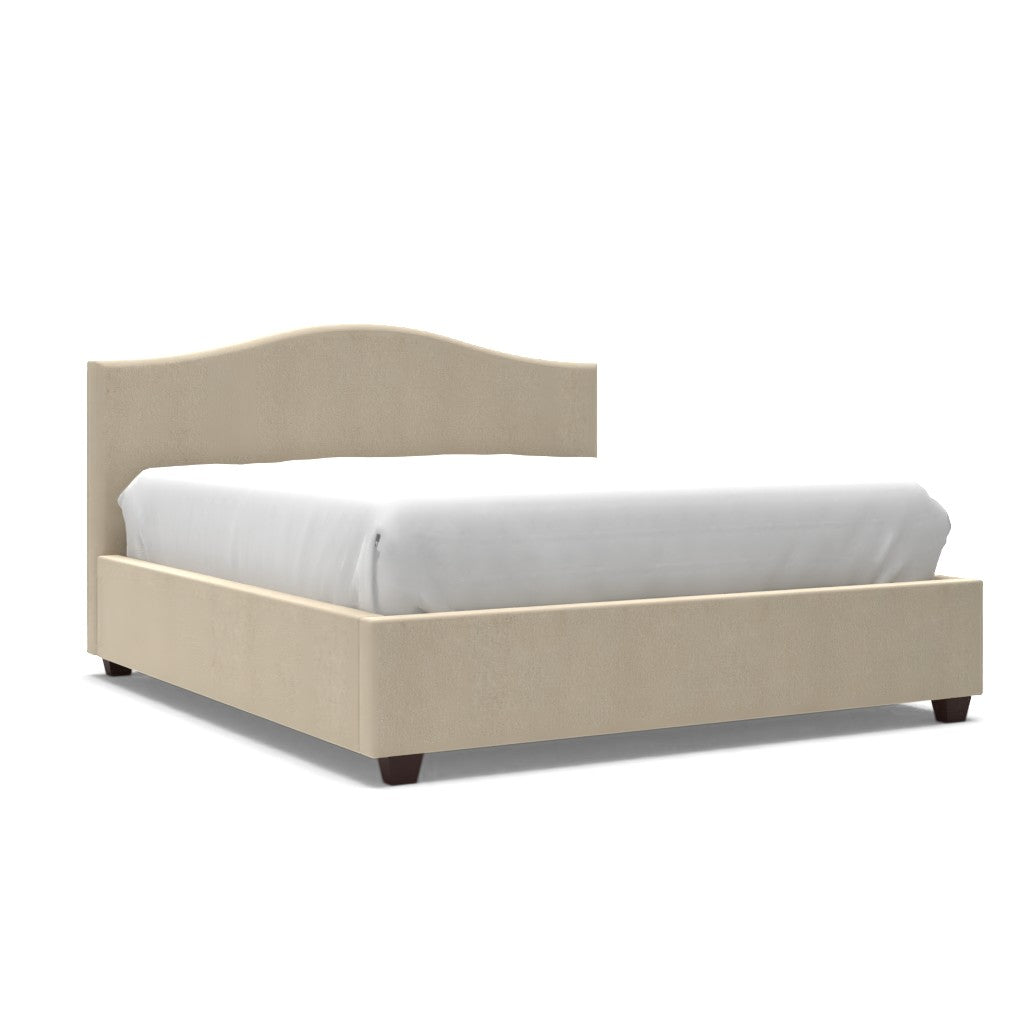 Raleigh Curved Upholstered Bed-King