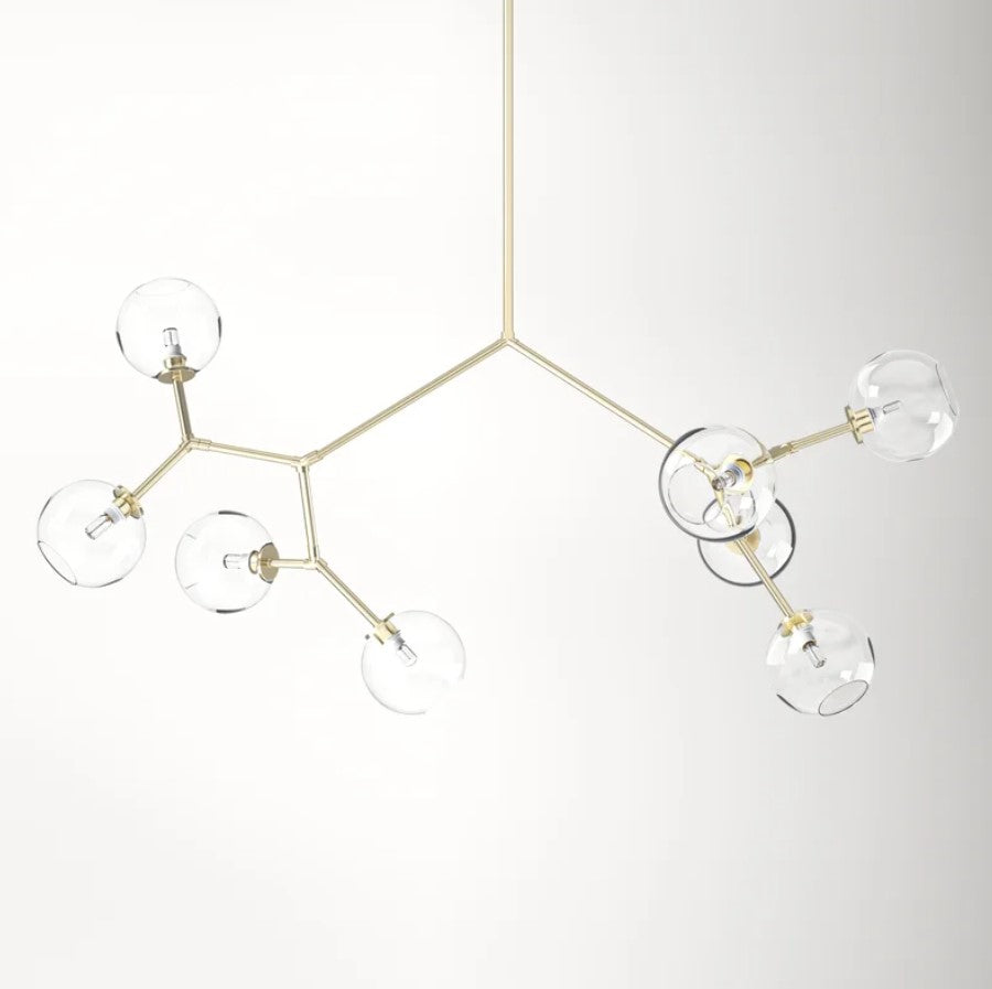 Vera 8 Light Dimmable Modern Linear Chandelier