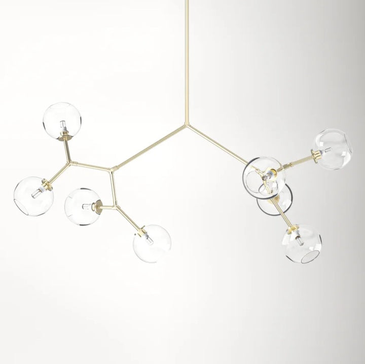Vera 8 Light Dimmable Modern Linear Chandelier
