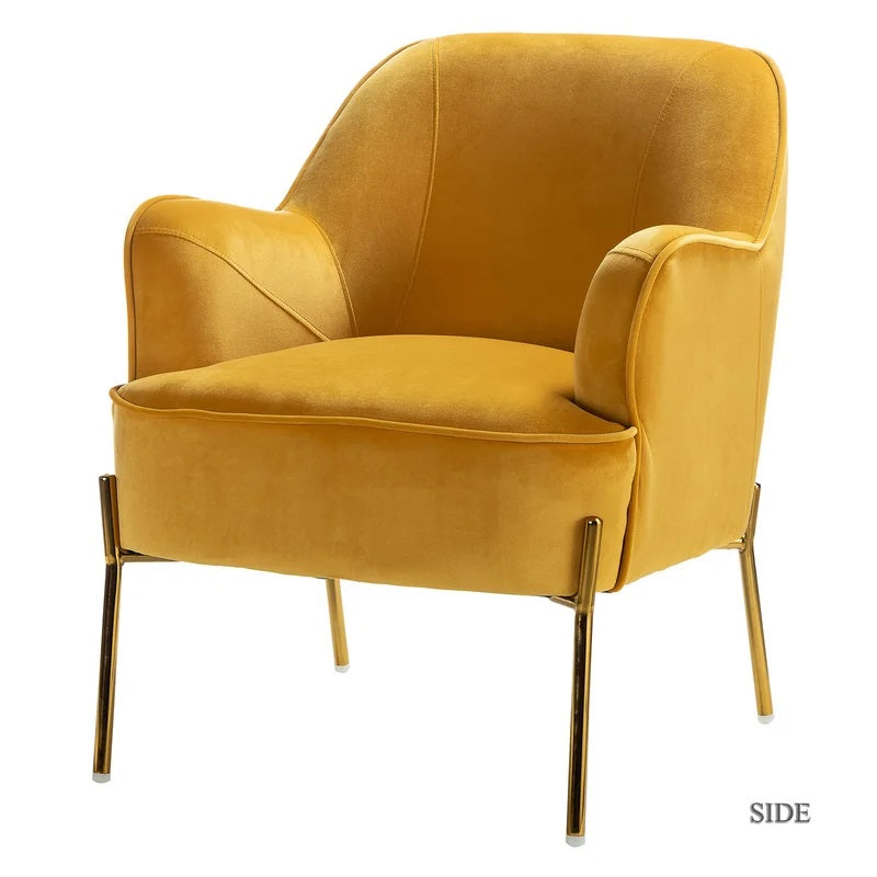 Dallin Wide Tufted Velvet Armchair