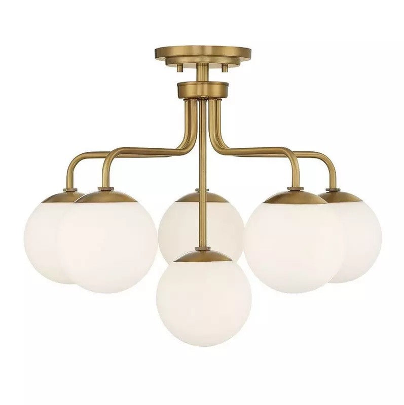 Asymmetrical Lola Semi Flush Ceiling Light