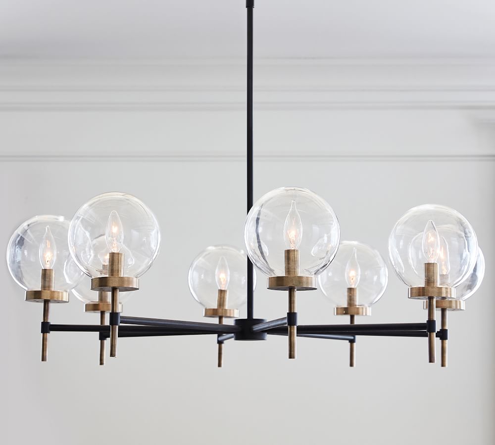 Camryn Glass Globe Round Chandelier