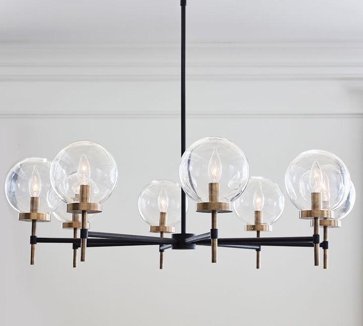 Camryn Glass Globe Round Chandelier