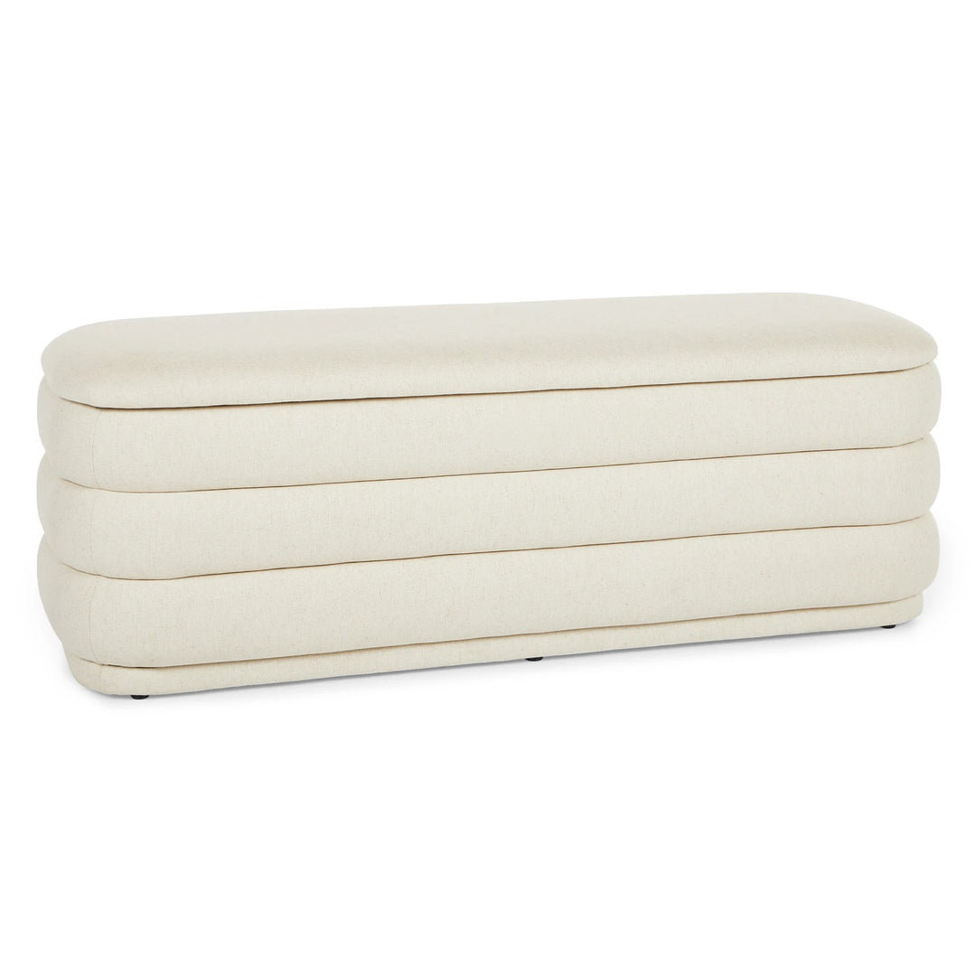 Rolph 55.5 Storage Bench Sand Ivory