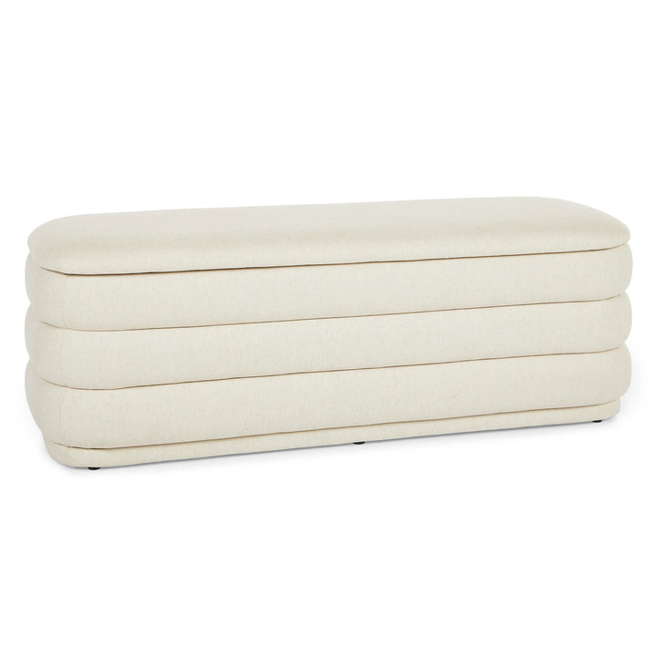 Rolph 55.5 Storage Bench Sand Ivory
