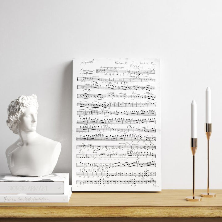 Score Sheet For The Overture Gallery Wrapped Canvas Unframed