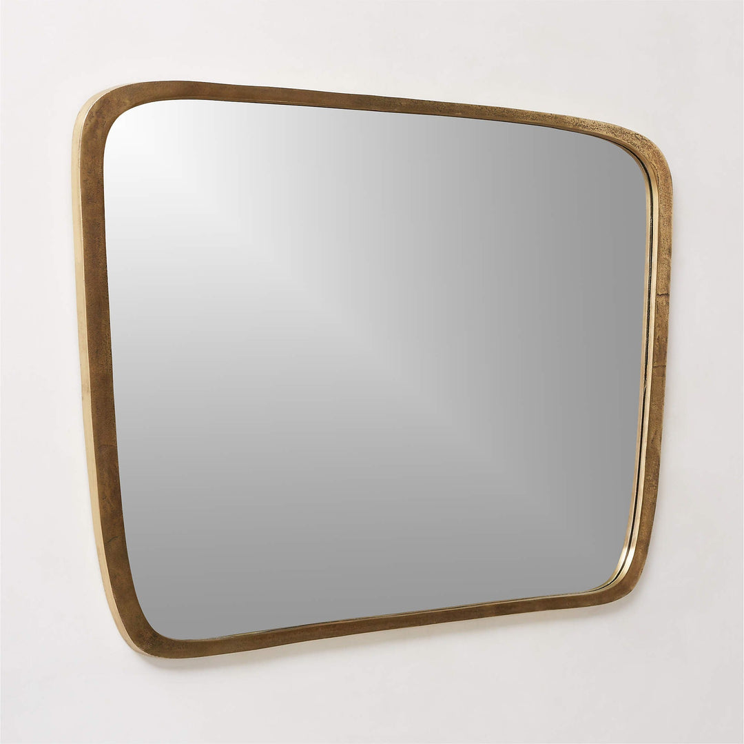 Ponder Large Brass Wall Mirror
