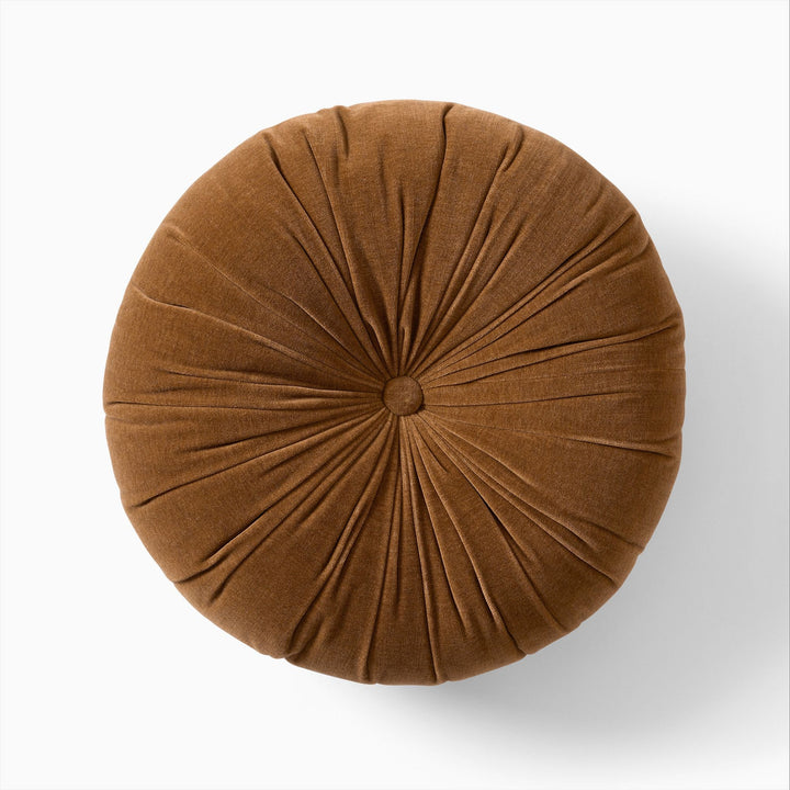 Classic Velvet Tufted Round Pillow 18"x18"