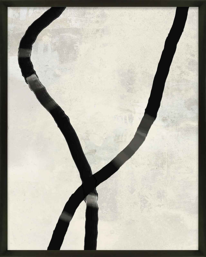 Black Rope 5 by Jacques Pilon with Frame-38"x30"