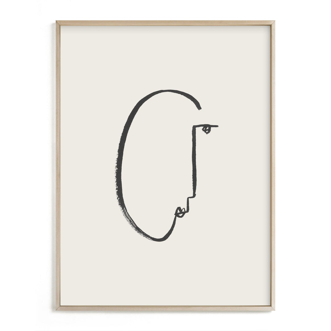 Face Study I Framed Wall Art by Minted for West Elm