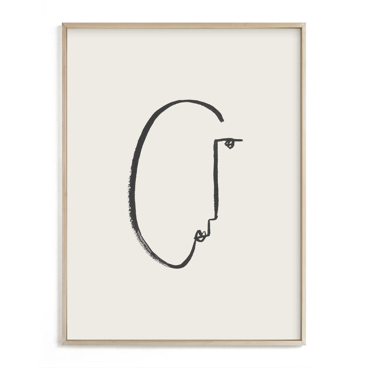 Face Study I Framed Wall Art by Minted for West Elm