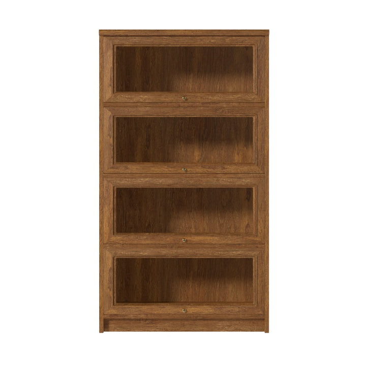 Didier 58'' H x 32.5'' W Solid Wood Barrister Bookcase