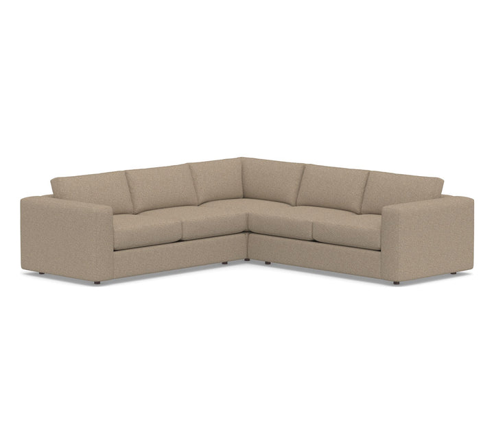 Carmel Wide Arm 3-Piece L-Shaped Sectional