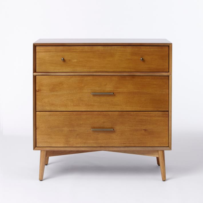 Mid-Century 3-Drawer Dresser - Acorn