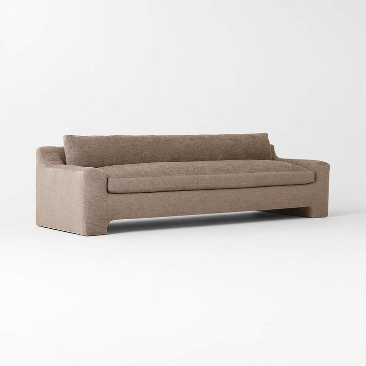 Durant Light Brown Performance Fabric Sofa
