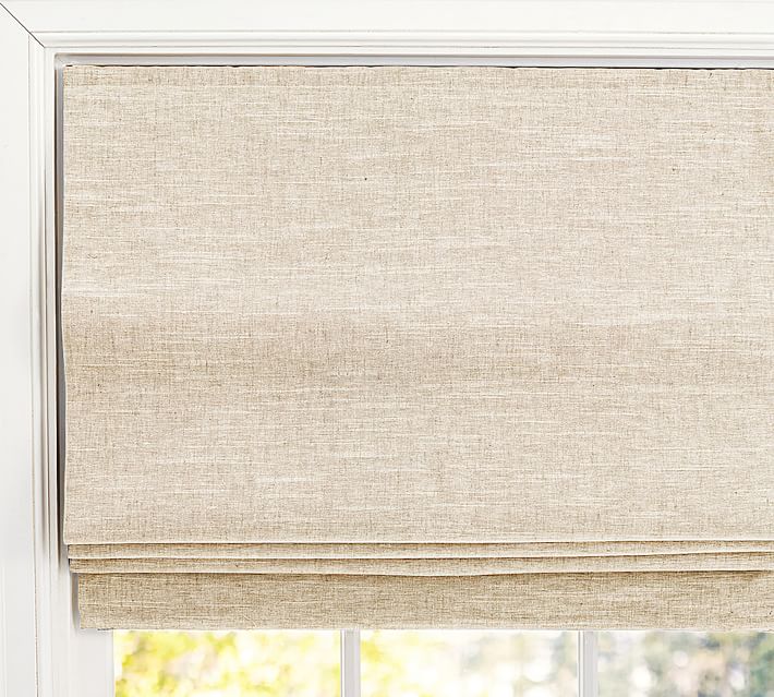Emery Linen Cordless Roman Shade-36"