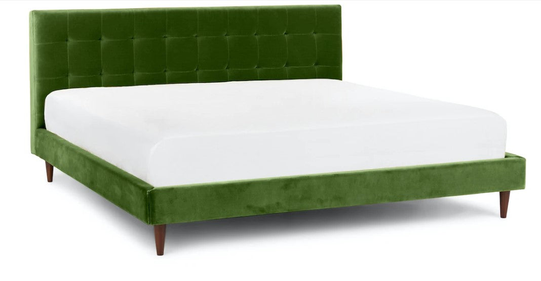 Sven Grass Green King Bed
